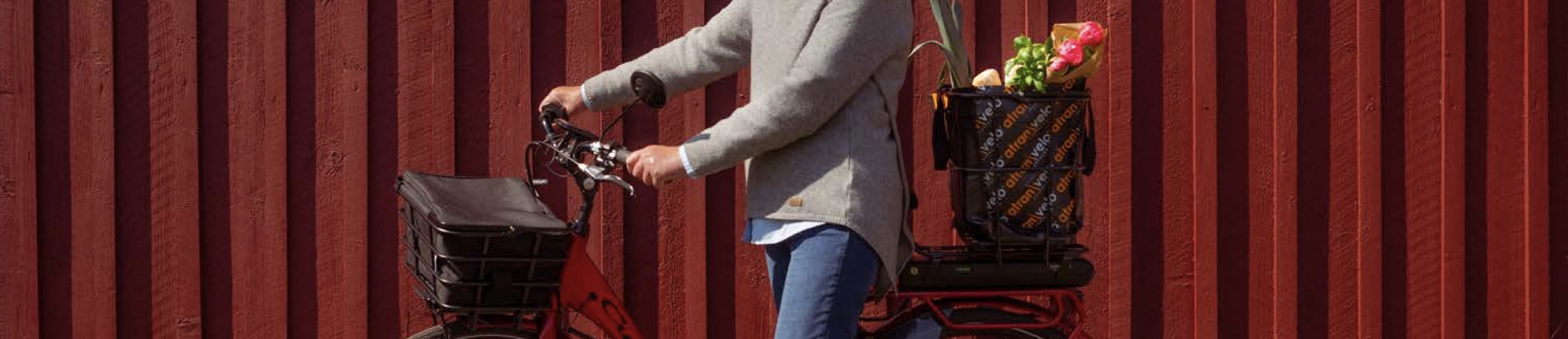 cykelkurv bag monteret på bagagebærer på elcykel – praktisk bagkurv til indkøb og hverdagscykling